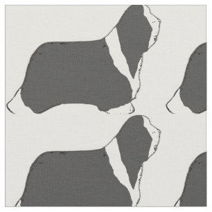 Bärtiger Collie silhouette.png Stoff