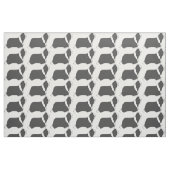 Bärtiger Collie silhouette.png Stoff (Fat Quarter (45,7 x 55,9 cm))