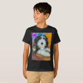 Bärtiger Collie T-Shirt (Vorne ganz)