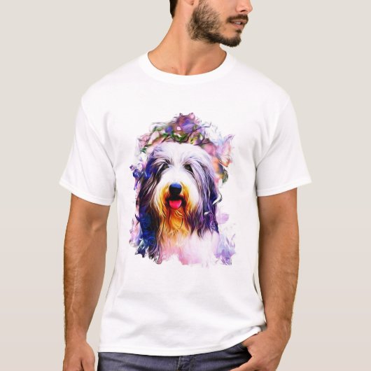 Bärtiger Collie T-Shirt (Vorderseite)