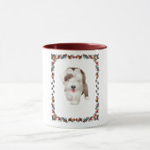 Bärtiger Collie-Welpe Tasse (Zentrum)