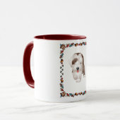 Bärtiger Collie-Welpe Tasse (Vorderseite Links)
