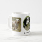 Bärtiger Collie x 3 Kaffeetasse (Vorderseite Links)