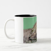 Bärtiger Drache 2 Zweifarbige Tasse (Links)