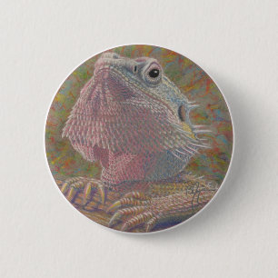 Bärtiger Drache Button
