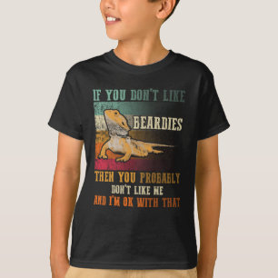 Bärtiger Drache Echse Beardies Liebhaber Vintage T-Shirt