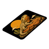 Bärtiger Drache Echse Reptil Magnet (Linke Seite)