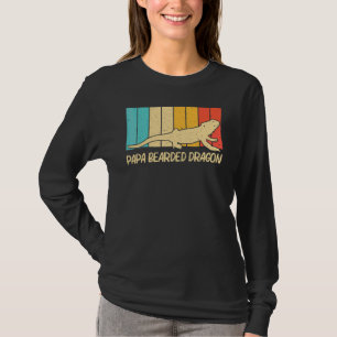 Bärtiger Drache für Männer Vater Reptil Leguan Eid T-Shirt