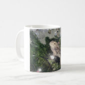 bärtiger Drache herauf Weihnachtsbaum Kaffeetasse (Vorderseite Links)