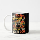 Bärtiger Drache Kühler Reptil Tier Beardie Bart Kaffeetasse (Links)