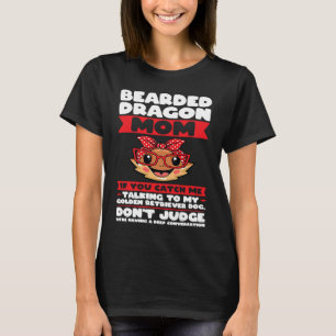 Bärtiger Drache Mama, wenn du mich beim Reden mit T-Shirt