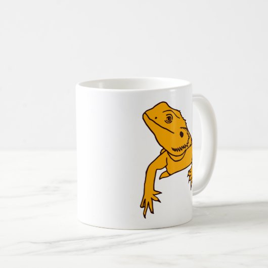 Bärtiger Drache Mousepad Kaffeetasse (VorderseiteRechts)