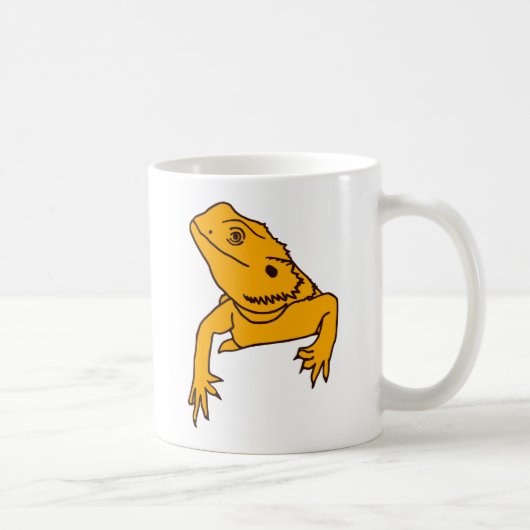 Bärtiger Drache Mousepad Kaffeetasse (Rechts)
