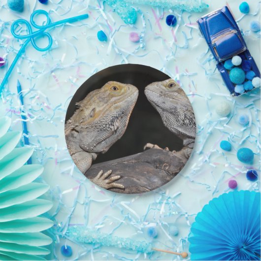 Bärtiger Drache Pappteller (Party)