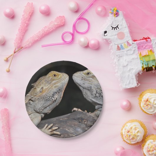 Bärtiger Drache Pappteller (Party)