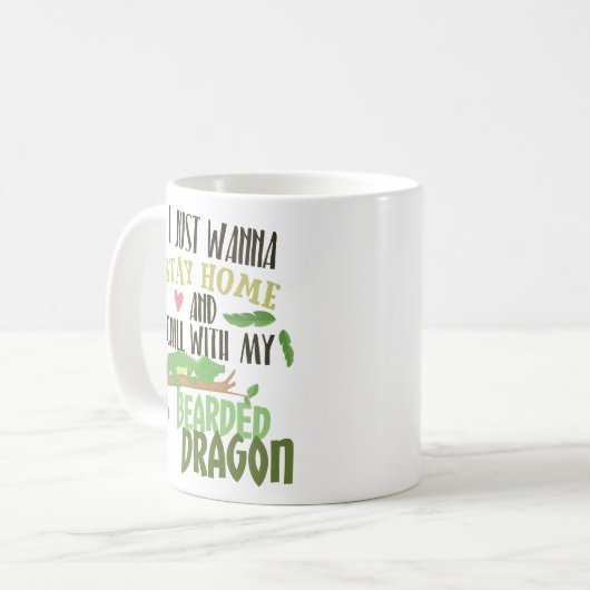 Bärtiger Drache Pogona Kaffeetasse (Vorderseite Links)