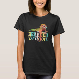 Bärtiger Drache Vintage Retro Reptil Haustier T-Shirt