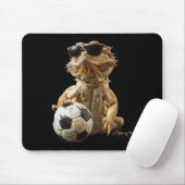 Bärtiger Drachen Fußball Mousepad (Mit Mouse)