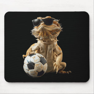 Bärtiger Drachen Fußball  Mousepad