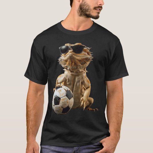 Bärtiger Drachen Fußball T-Shirt (Vorderseite)