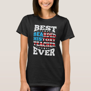 Bärtiger Geschichtslehrer 4. Juli Usa Ame T-Shirt