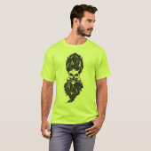 Bärtiger Hipster-Totenkopf T-Shirt (Vorne ganz)
