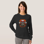 Bärtiger Holzfäller Äxte Logger Wald Holzarbeiter T-Shirt (Vorne ganz)