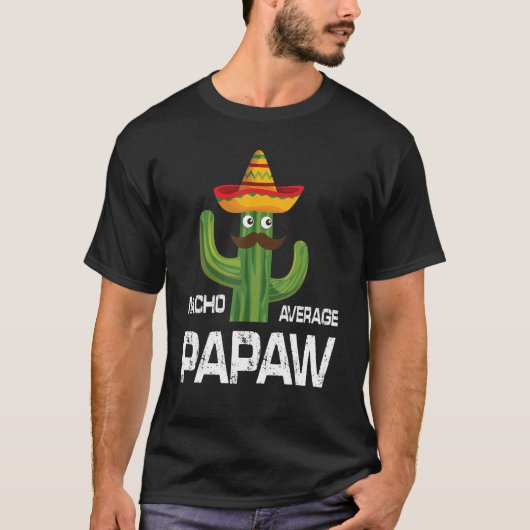 Bärtiger Kaktusmann Gesicht Cinco De Mayo Nacho Du T-Shirt (Vorderseite)