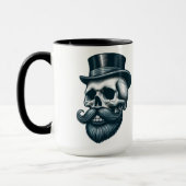 Bärtiger Oberkopfschädel Tasse (Links)