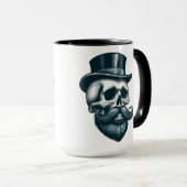 Bärtiger Oberkopfschädel Tasse (VorderseiteRechts)