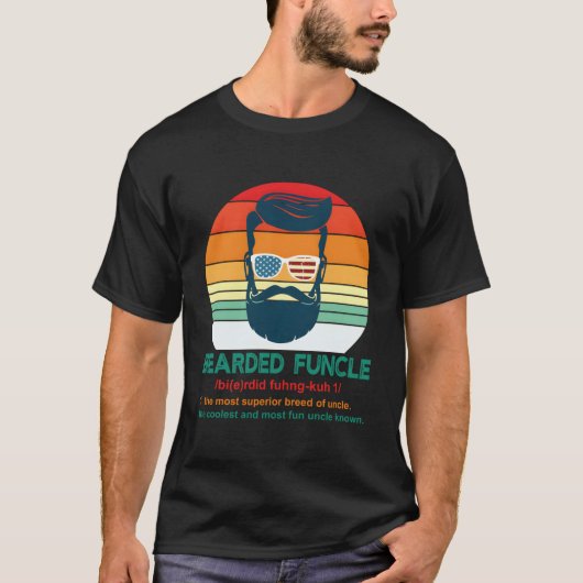 Bärtiger Onkel Definition Onkel T-Shirt (Vorderseite)