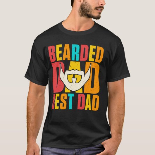 Bärtiger Papa Bester Papa T-Shirt (Vorderseite)