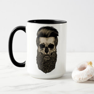 Bärtiger Schädel Tasse