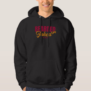 Bärtiger Tätowierer Tattoo-Künstler Tätowierstudio Hoodie