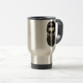 Bärtiger Totenkopf Reisebecher (VorderseiteRechts)