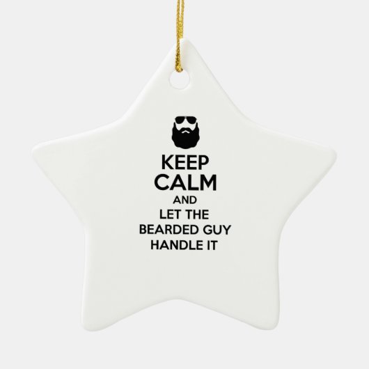 Bärtiger Typ Keramik Ornament (Vorne)