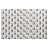 Bärtiges Collie-Cartoon-Hundemuster Stoff (Fat Quarter (45,7 x 55,9 cm))