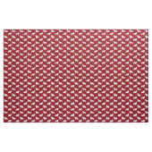 Bärtiges Collie-Silhouette-Muster-Rot Stoff (Yard (91,4 cm))