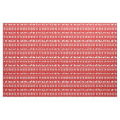 Bärtiges Collie-Silhouette-Weihnachtsmuster-Rot Stoff (Yard (91,4 cm))