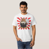 Bärtiges Samurai-Zigarredojo-Shirt T-Shirt (Vorne ganz)