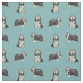 Bartkalillenblau Stoff (Muster)