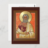 Bartkarte des Heiligen Patriarchen Benjamin Postkarte (Vorne/Hinten)