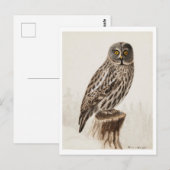 Bartkauz-Postkarte Postkarte (Vorne/Hinten)