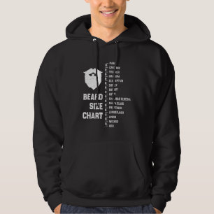 Bartlängenmessgerät für Männer Bartlänge Bartwachs Hoodie
