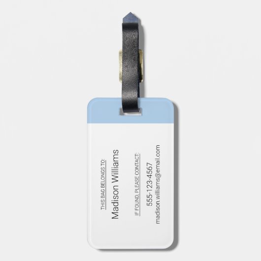 Bartleby - Freunde für immer Gepäckanhänger (Rückseite vertikal)