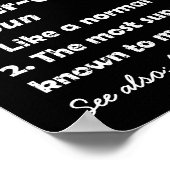 Bartlehrer Funny Definition Personalisiert Poster (Ecke)