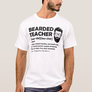 Bartlehrer Funny Definition Personalisiert T-Shirt