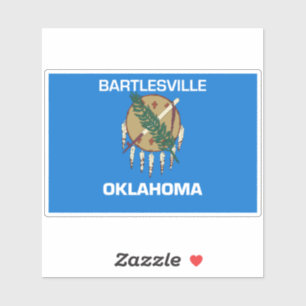 Bartlesville Oklahoma Flag Aufkleber