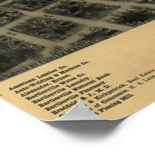 Bartlesville, Oklahoma Poster (Ecke)