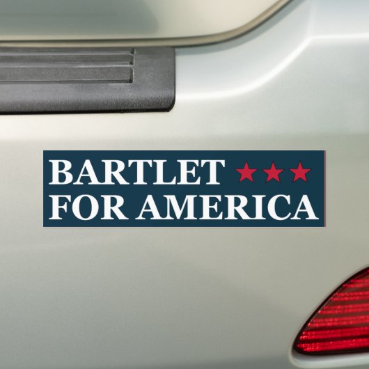 Bartlet für Amerika Autoaufkleber (Auf Auto)